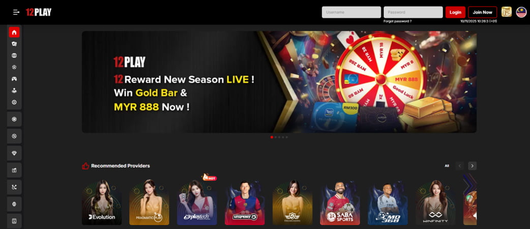 12Play Malaysia online casino
